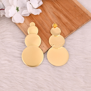 Boucles d'oreilles en laiton élégantes de qualité supérieure ou boucles d'oreilles statement en gros pour taille personnalisée, vente flash - Product Image 4