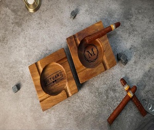 Ceniceros para cigarrillos Cenicero decorativo portátil a prueba de viento para el hogar Cenicero de madera con tapa de f s i - Product Image 3