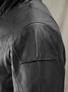 Chaqueta de cuero para hombre, estilo motorista Premium, ropa de calle de piel de vaca con capucha, moda informal OEM, proveedor mayorista a granel - Product Image 4