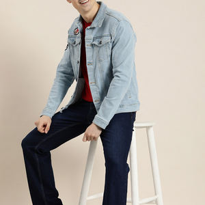 Hot Selling Casual Style Jean <b>jacket</b> for <b>men</b> Denim <b>Jackets</b> <b>men</b> Autumn <b>Slim</b> <b>Fit</b> Quality Denim <b>jacket</b> for <b>men</b> - Product Image 5