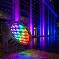 Projecteur architectural LED RGBW DMX512, éclairage mural extérieur changeant de couleur, lampe de façade paysagère étanche IP66