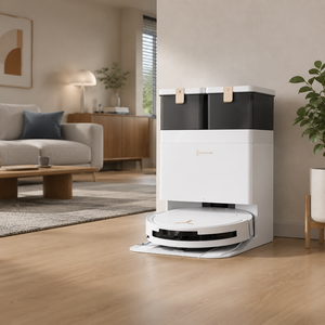 T50S Pro Omni Smart Navigation Robot Vacuum Cleaner 25000Pa Suction Wet <b>Dry</b> HEPA Automatic Cleaning Plastic Hotel Outdoor Use - Product Image 1