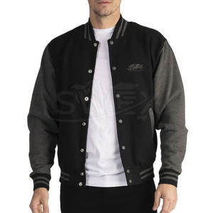 Nouveau design, couleur unie, veste d'hiver Letterman pour hommes, vêtements chauds, veste Letterman pour hommes - Product Image 1