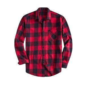 Chemise en flanelle décontractée pour hommes, tissu tricoté 100% coton, manches longues, qualité supérieure, personnalisable directement de l'usine du Bangladesh - Product Image 4