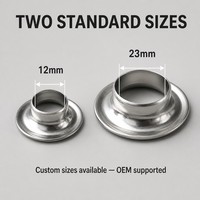 Œillets et passants en aluminium antirouille 12mm 23mm pour bâche PE, tente, toile, auvent – Anneaux métalliques robustes