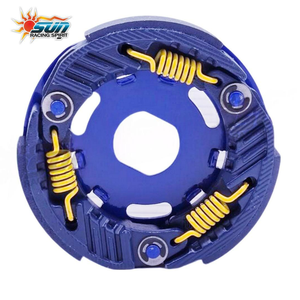 SUN Racing MIO100 Nuevo Ensamblaje de Embrague de Velocidad de Acero Azul 1000 RPM y Zapatas para Modificaciones y Actualizaciones de Scooter Modelo MO100-CVT005 - Product Image 3