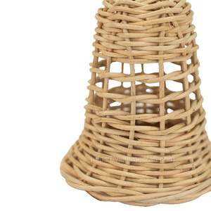 Boule de Noël en rotin écologique et ornements d'arbre fabriqués à la main en gros décoration de vacances au Vietnam - Product Image 3