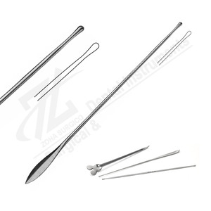 Durable Reusable 1.5 mm 15cm Myrtle Leaf Probe Stainless Steel Dental <b>Surgical</b> <b>Instrument</b> Manual Power Source Made in Pakistan - Product Image 1