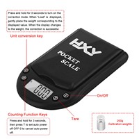 Boasta bijoux précision balance de poche numérique intelligente Carats Balance Instrument 6 unités électronique 0.01g 200/300/500g capteur