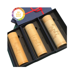 Botella de vacío de bambú natural | Termo ecológico hecho a mano | Solución sostenible y sin plástico - Product Image 4