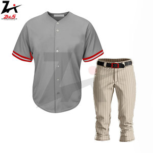 Uniformes de Béisbol de Poliéster de Alta Calidad con Estampado por Transferencia de Calor, Pantalones y Camisetas Personalizadas con Nombre/Número del Equipo, Conjunto Transpirable Personalizado - Product Image 4
