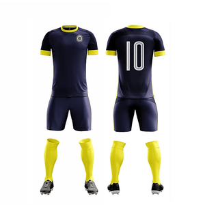 Conjunto de uniformes de fútbol de alta calidad al por mayor, jersey de fútbol sublimado de tela de poliéster 100%, kits de Jersey de fútbol de diseño personalizado - Product Image 4