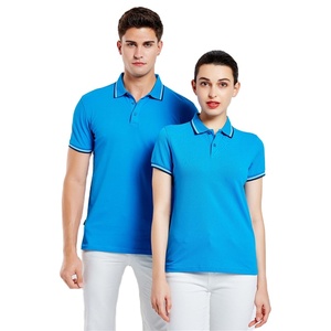 Alta calidad 95% algodón 5% Spandex 9 colores impresión personalizada bordado OEM logo liso en blanco hombres Polo camiseta para hombres - Product Image 2
