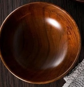 Cuenco de madera rústico para ensalada, frutas, pasta, aperitivos, cocina de granja, centro de mesa decorativo natural hecho a mano - Product Image 3