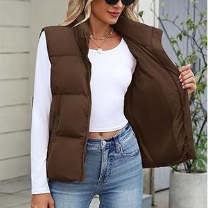 Haute qualité en gros sur mesure mode vêtements d'hiver vestes bouffantes gilet sans manches imperméable respirant coupe-vent avant - Product Image 4