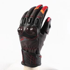 Diseño de logotipo personalizado Guantes de moto de cuero genuino para hombres y mujeres Mejor gama Equipo deportivo de carreras de motos - Product Image 3