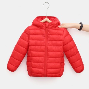 2025 <b>Kids</b> <b>Bubble</b> Coat Denim Puffer Jacket with Reversible Waterproof Warm Features Zipper Closure Hooded Collar Autumn Season - Product Image 3