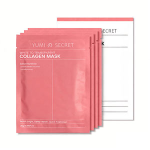 Vente en Gros OEM, Lot de Masques en Feuille de Cristal Hydrogel au Collagène et Vitamine C Hydratants de 30g pour Visage et Corps, Spécialement Conçus pour Femmes à Peau Sensible - Product Image 2