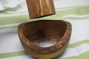 เครื่องปั่นเกลือพริกไทยแบบชาววังอุปกรณ์เครื่องครัวโลหะพร้อมผิวไม้สำหรับร้านอาหารและโรงแรม - Product Image 5