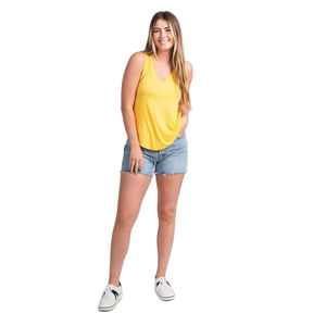 Hot Sale Factory Supplier Custom Polyester Cotton Blend Tank <b>Top</b> <b>for</b> <b>Women</b> Sleeveless Moisture Wicking Breathable Sports Vest - Product Image 4