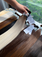 Extensions de cheveux en vrac, produit phare 2024, blond foncé, 100% cheveux Remy vietnamiens, double trame machine