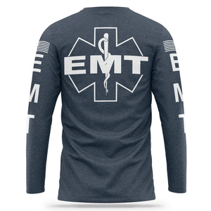 Qualité supérieure Logo personnalisé EMT Performance T-shirt à manches longues pour homme Séchage rapide Prix de gros pas cher - Product Image 2