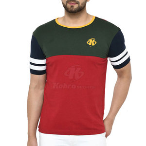 T-shirt à manches courtes pour hommes 100% coton Design Slim Fit personnalisé de haute qualité Dernière arrivée - Product Image 1