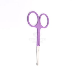 Agarre de mango cómodo para usar tijeras para cutículas Tijeras para cutículas de color sólido de calidad superior - Product Image 4