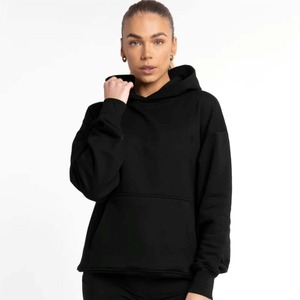 Surdimensionné polaire à capuche demi fermeture éclair femmes chaud Fitness sweats dames Gym sport manteau en plein air entraînement vêtements de sport - Product Image 2
