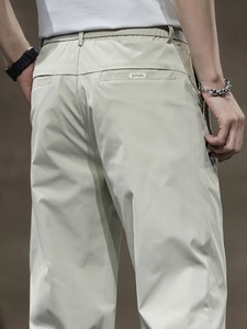 Summer <b>Men's</b> <b>Pants</b> Large Size Straight Fit Big Sizes 5XL Straight Wide Leg Cotton breathable <b>black</b> <b>Pants</b> <b>Work</b> Vintage Trousers - Product Image 2