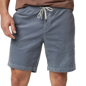 Pantalones cortos de pana para hombre hechos de algodón orgánico con un diseño casual con bolsillos y cordón ajustable Pure Cotton - Product Image 2