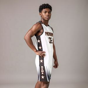 ชุดยูนิฟอร์มบาสเก็ตบอลแบบซับลิเมชั่นสั่งทำยอดนิยม ดีไซน์ใหม่ ระบายอากาศได้ดี ป้องกันแบคทีเรีย ชุดทีม มีไซส์พลัส สำหรับทุกเพศ - Product Image 3