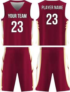 Maillots de basket-ball sans manches personnalisés en gros pour hommes, en maille respirante, imprimés par sublimation, en polyester 220g, ensembles réversibles - Product Image 5