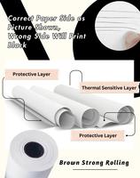 Gulungan Kertas Thermal Kelas Premium 57x40mm 80x80mm untuk SPBU dan Toko Perjalanan Kertas Kasir Grosir Langsung