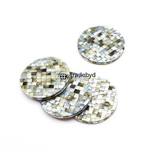 Sous-verre incrusté fait main MOP par Tradebyd Elegant Premium Décoration de table pour tables basses - Product Image 6