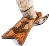 Corne à boire viking artisanale polie 100 % naturelle style animal pour la bière, pas chère, par AALIYAN IMPEX