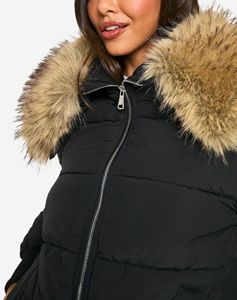 Wholesale High Quality Custom Shiny Women Winter Dyed Cotton Filled Puffer Jackets Fur Collar Hip Hop Bubble Jacket - Product Image 3