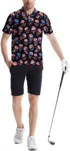 Polos sublimados para hombres Polos que absorben la humedad Camisas patrióticas para hombres - Product Image 6