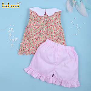 Ensemble de 2 vêtements pour filles en coton 100% certifié OEKO-TEX, non toxique, ignifuge, isolant thermique, résistant au rétrécissement, à motifs floraux - Product Image 6