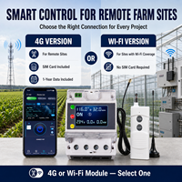 Contrôleur agricole intelligent 4G ou WiFi AC 75-400V jusqu'à 10kW, interrupteur à distance par application pour pompes d'irrigation