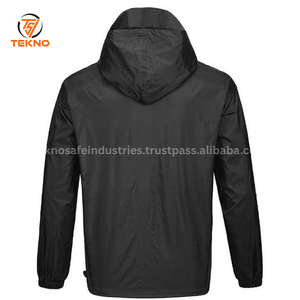 Chaqueta de lluvia cortavientos con capucha para hombre de alta calidad 2025 personalizada al por mayor diseño impermeable más vendido para servicio OEM de invierno - Product Image 2
