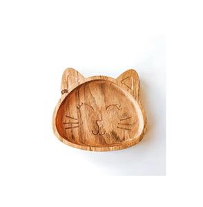 จานไม้ธรรมชาติจานหมีรูปดาวสำหรับเด็กทรงกลมและราคาดีที่สุดงานฝีมือจากธรรมชาติ - Product Image 6