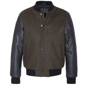 Nuevos hombres de invierno Unisex Button Down College Letterman Bomber Chaquetas Custom Baseball Varsity Jacket - Product Image 1