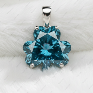 Pendentifs et breloques fantaisie en argent sterling 925 plaqué or, motif chauve-souris bleue de Noël, avec diamants de laboratoire certifiés GIA IGI VVS - Product Image 2