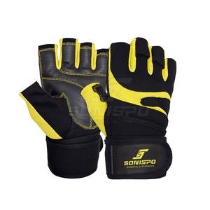 Neoprene Fingerless Fitness <b>Gloves</b> for <b>Weight</b> Lifting Gym Workout Training - Product Image 1