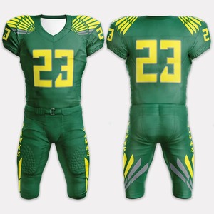 Conjunto de Pantalones y Camiseta de Fútbol Americano Personalizados, Sublimación Personalizada, Transpirable, Unisex, Cómodo, Duradero, para Juego en Equipo, Manga Corta - Product Image 5