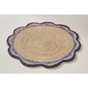 Mantel Individual de Rafia Circular de Algodón Lavable Personalizado de Baja Cantidad al por Mayor, Mantel Individual Antideslizante Resistente al Calor de la India - Product Image 4