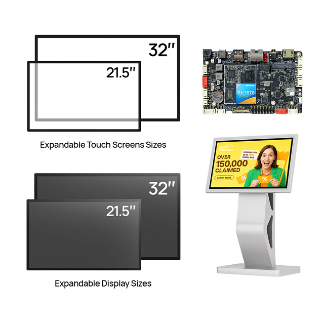 21.5 Inch Industrial HMI Panel RK3576 Android Touch Screen Open Frame Display AI SBC OEM ODM Solution