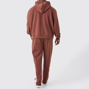 Nouveau modèle 2025 personnalisé deux pièces ensemble survêtement lavable Gym course adulte taille survêtements pour hommes haute qualité prix survêtement - Product Image 6