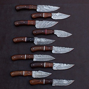 Cuchillo de Caza de Acero de Damasco Ro/od de Grado Industrial, Tamaño Personalizable, Hoja Fija, Cuchillo de Supervivencia para Acampar, Cuchillo Utilitario OEM para Exteriores - Product Image 6